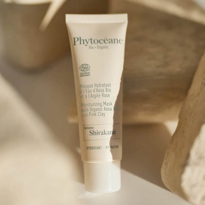 Masque Hydratant à l'Eau d'Aosa Bio et à l'Argile Rose – Destination Shirakami (Phytocéane)